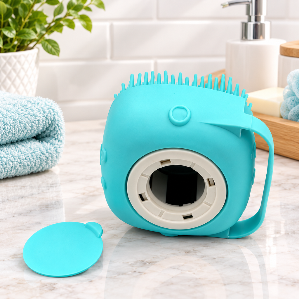 Refillable Pet Bath Massage Brush