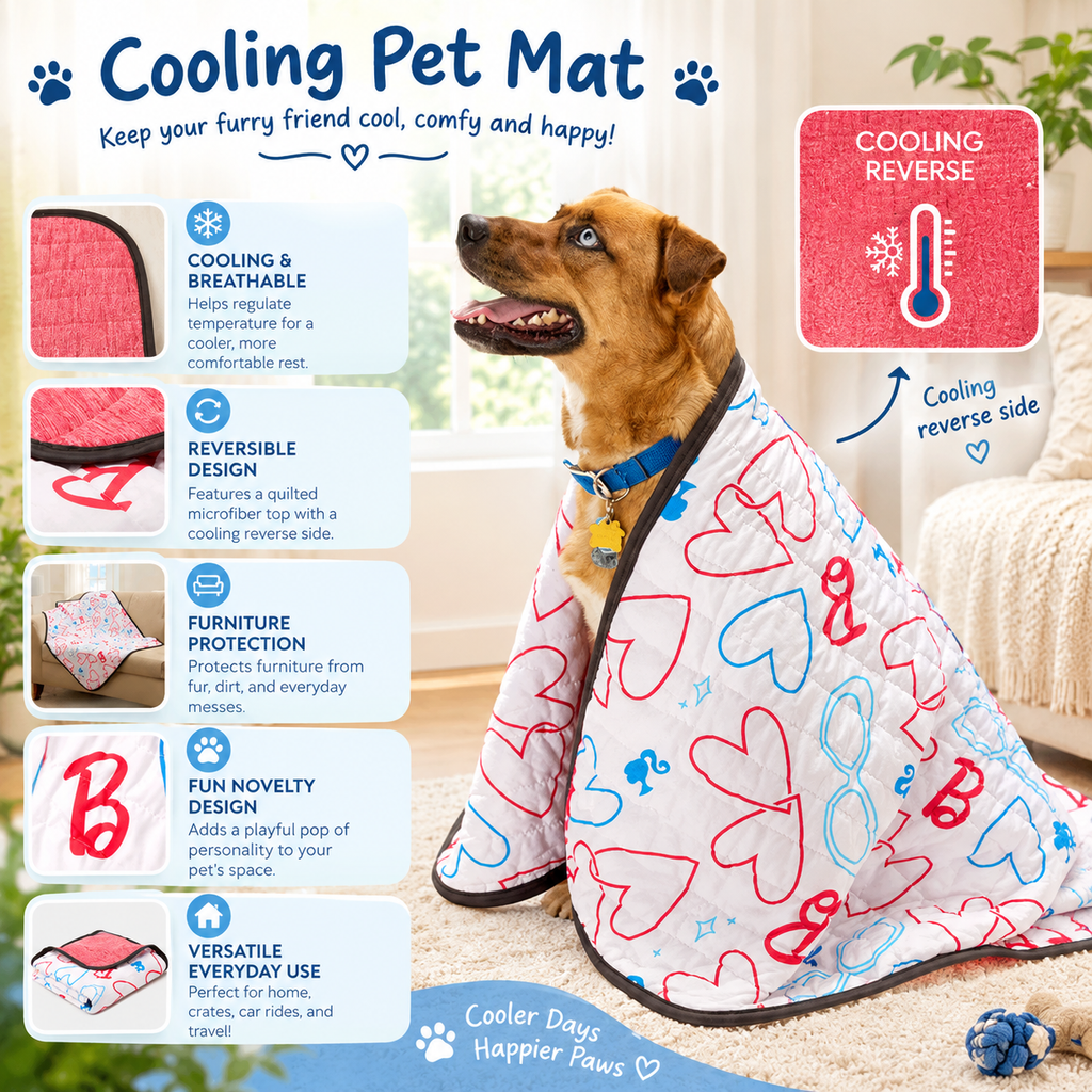 Cooling Pet Throw Blanket