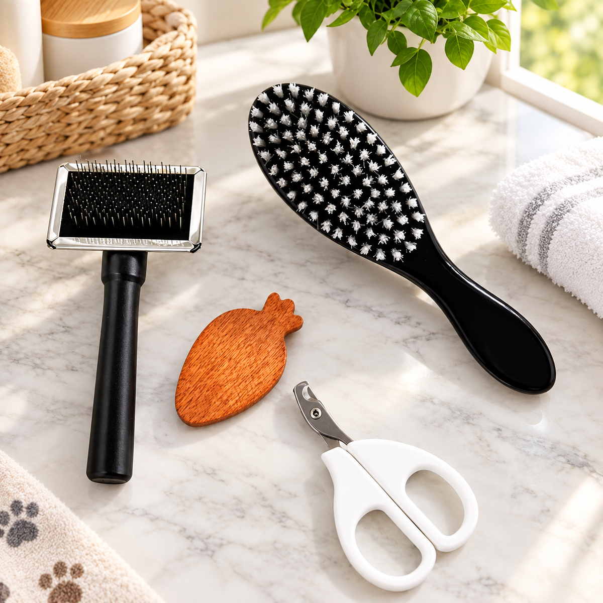 4-Piece Small Pet Grooming Kit