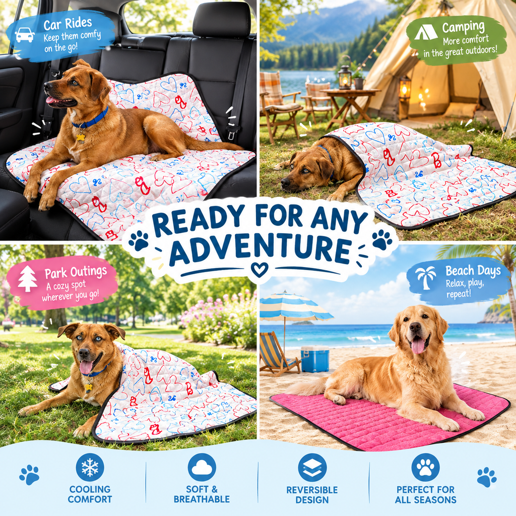 Cooling Pet Throw Blanket